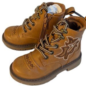 Toddler Cowboy / Cowgirl Size 8 Western Embroidered Ankle Boots